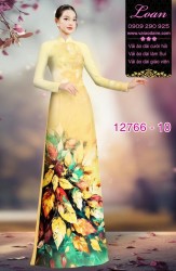 Vải áo dài hoa in 3D