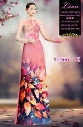 Vải áo dài hoa in 3D