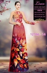 Vải áo dài hoa in 3D