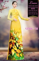 Vải áo dài hoa in 3D