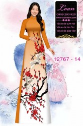 Vải áo dài hoa in 3D