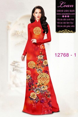 Vải áo dài tết việt nam-DT 12768
