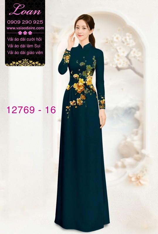 Vải áo dài hoa eo đẹp