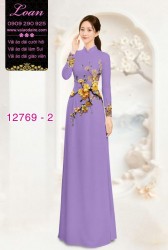 Vải áo dài hoa eo đẹp