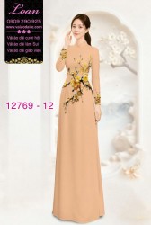 Vải áo dài hoa eo đẹp