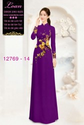 Vải áo dài hoa eo đẹp