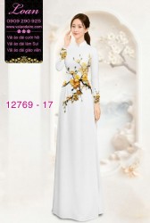 Vải áo dài hoa eo đẹp