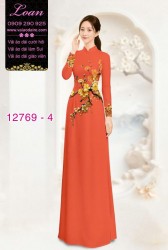 Vải áo dài hoa eo đẹp