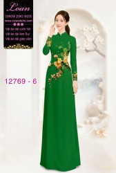 Vải áo dài hoa eo đẹp