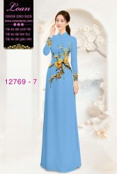 Vải áo dài hoa eo đẹp