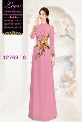 Vải áo dài hoa eo đẹp