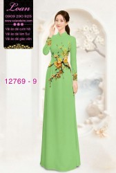 Vải áo dài hoa eo đẹp