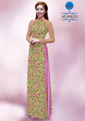 Vải áo dài chấm bi nhí-DT 1277