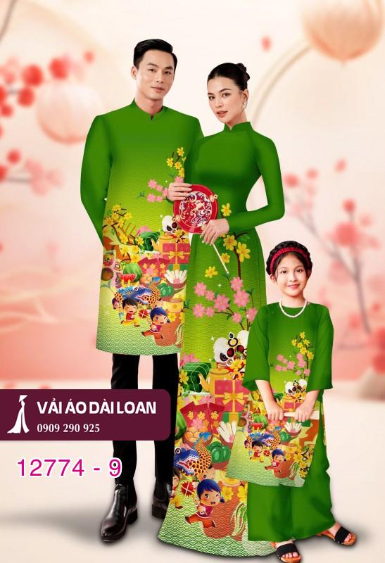 Vải áo dài tết cho gia đình