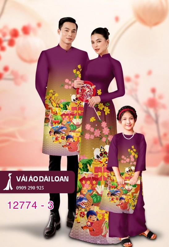 Vải áo dài tết cho gia đình