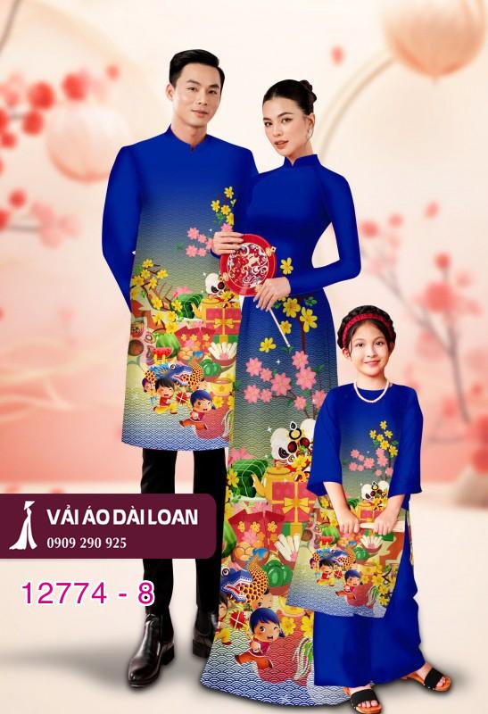 Vải áo dài tết cho gia đình