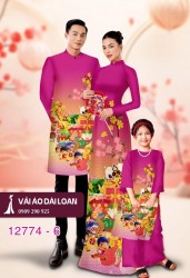 Vải áo dài tết cho gia đình