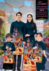 Vải áo dài tết cho gia đình