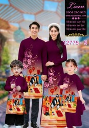 Vải áo dài tết cho gia đình