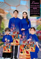 Vải áo dài tết cho gia đình