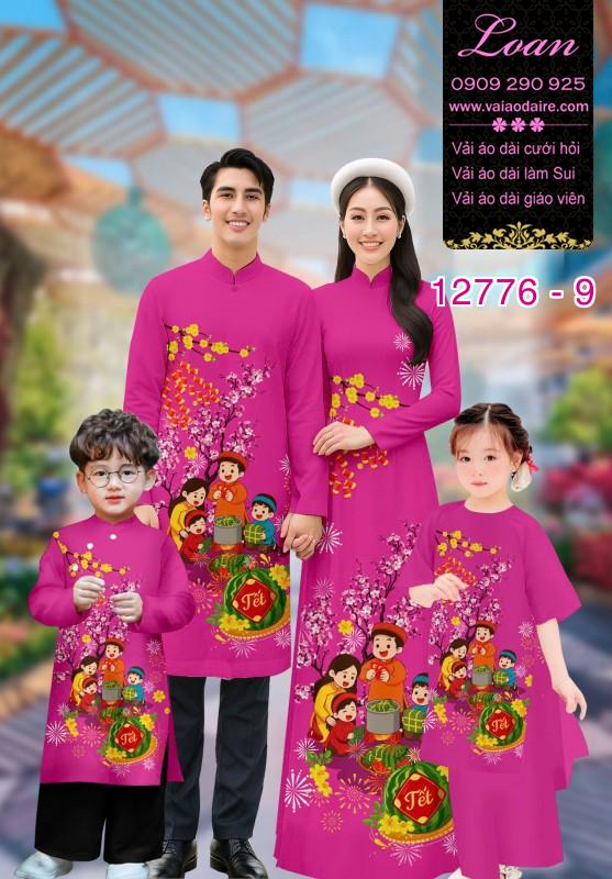 Vải áo dài tết cho gia đình