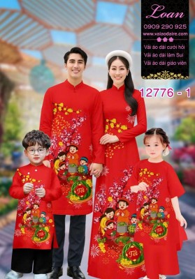 Vải áo dài tết cho gia đình-CT 12776