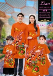 Vải áo dài tết cho gia đình