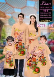 Vải áo dài tết cho gia đình