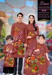 Vải áo dài tết cho gia đình