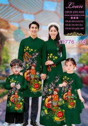 Vải áo dài tết cho gia đình