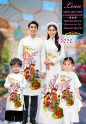 Vải áo dài tết cho gia đình