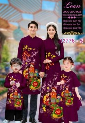 Vải áo dài tết cho gia đình