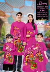 Vải áo dài tết cho gia đình