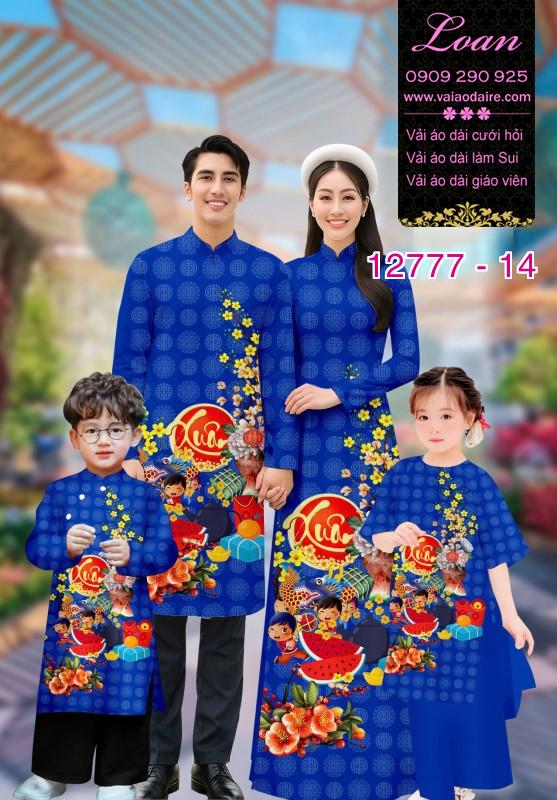 Vải áo dài tết cho gia đình