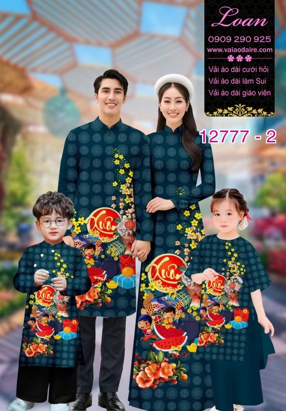 Vải áo dài tết cho gia đình