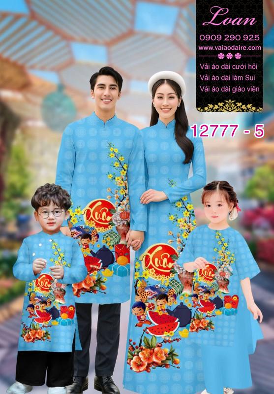 Vải áo dài tết cho gia đình