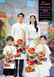 Vải áo dài tết cho gia đình