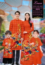 Vải áo dài tết cho gia đình