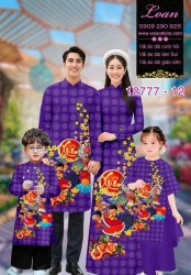 Vải áo dài tết cho gia đình