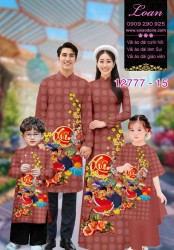 Vải áo dài tết cho gia đình