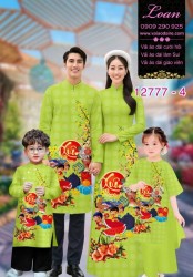 Vải áo dài tết cho gia đình