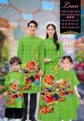 Vải áo dài tết cho gia đình