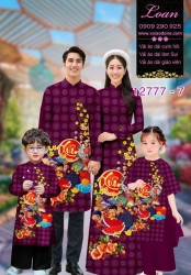 Vải áo dài tết cho gia đình