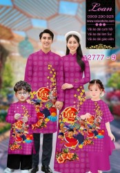 Vải áo dài tết cho gia đình