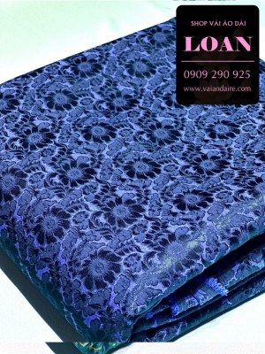 Vải áo dài gấm hoa-GT 12781