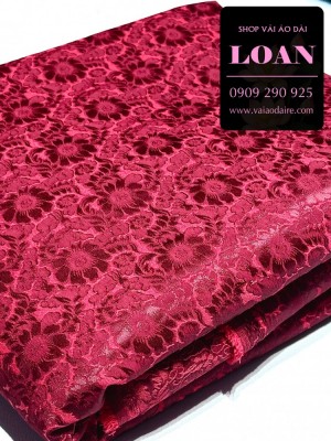 Vải áo dài gấm hoa-GT 12782