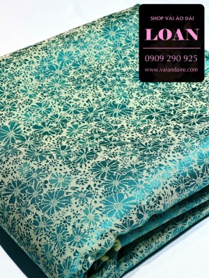 Vải áo dài gấm hoa-GT 12785