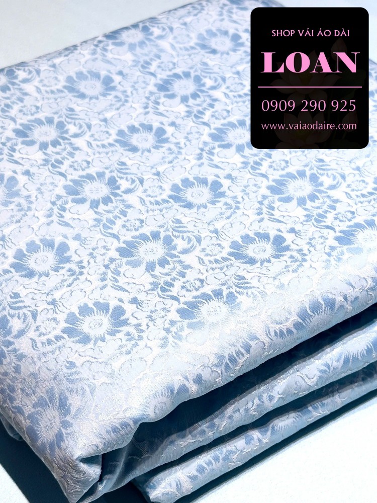 Vải áo dài gấm hoa