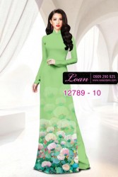 Vải áo dài hoa in 3D