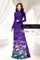 Vải áo dài hoa in 3D